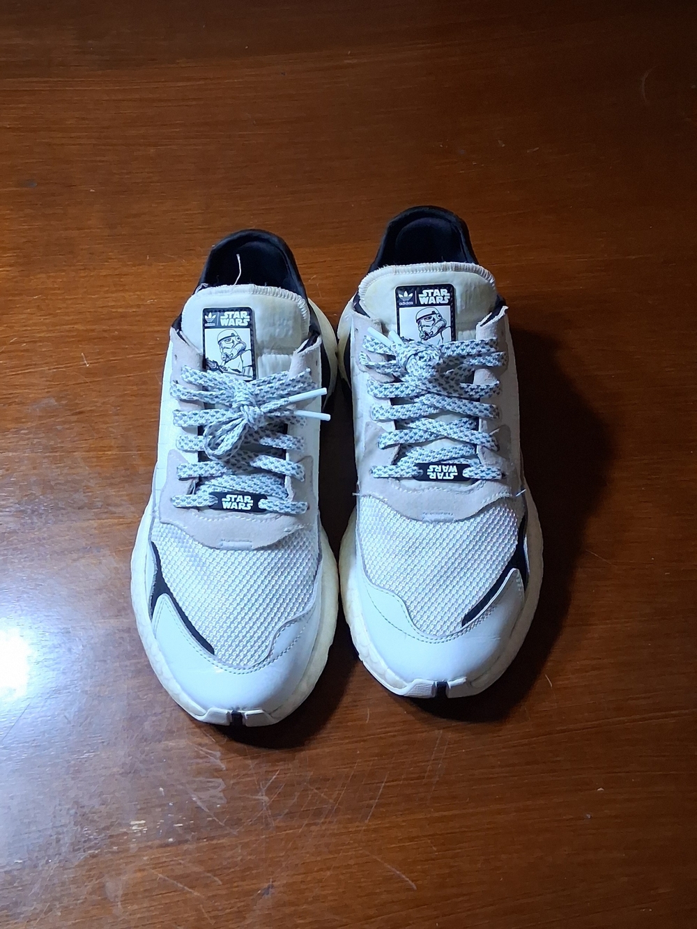 adidas Nite Joggers White and Black Star Wars Runner Shoes